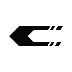 Set of black arrow icons. Various packaging symbols. Motion pointers. Site and player control buttons. Flat style logos. Information pointers. Wayfinding directions. Modern simple vector arrows.