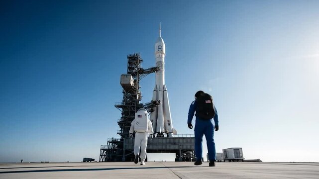 Astronauts Prepare for Launch: A Journey to Space Exploration and Discovery