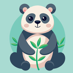 design logo vector  icon character mascot panda