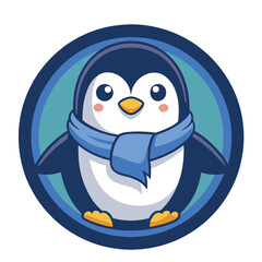 design logo vector  icon character mascot penguin