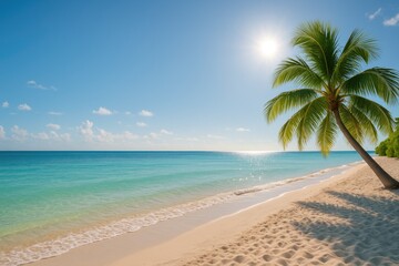 Fototapeta premium Sunny Coastal Retreat at Key West Beach