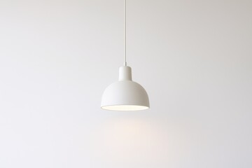 Bright interior lighting with a white lamp