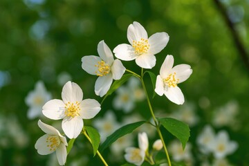 Obraz premium Jasmine (Jasminum officinale): A natural remedy with numerous health advantages