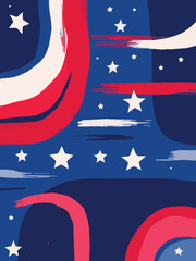 american flag with stars background