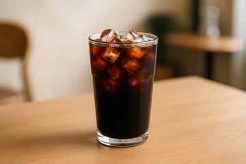 Chilled coffee and dark brew served on a surface