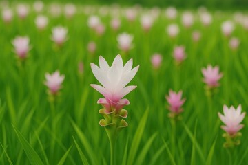 The vibrant bloom of Krachai flower