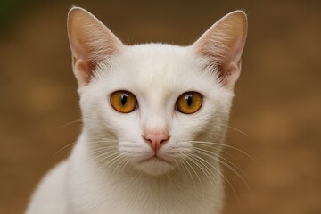 Obraz premium Adorable domestic feline from a southern Indian region
