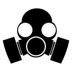 Icono silueta de máscara antigás
