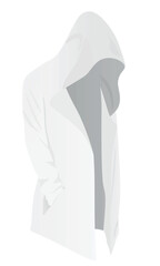 Hacker avatar silhouette. vector illustration