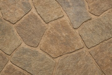 Extensive rustic stone pathway with detailed close-up
