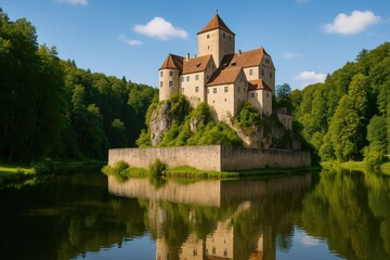 Obraz premium Grand Fortress of Wiesentfels