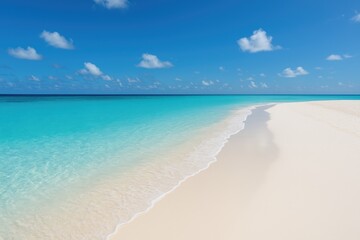 Fototapeta premium Breathtaking scenery of pristine beaches, azure waters, and clear skies in a tropical paradise