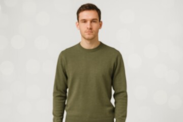 Fototapeta premium Creative abstract bokeh background highlighting men's fashion for online retail
