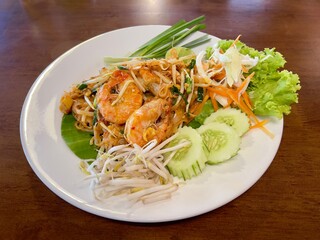 Fried Fish cake or fried fish-paste balls on white dish, selective focus. Popular Thai street food