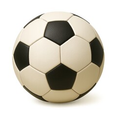 A classic soccer ball isolated on a clean white background — symbolizing sport, energy, and global unity. Perfect for sports branding, fitness design, education content, and event promotion