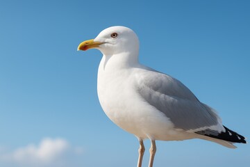 Fototapeta premium Bird soaring over the coast