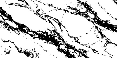 Naklejka premium Generate a high-resolution, realistic image of a white marble slab with intricate black veining. Focus on capturing the natural flow and organic patterns of the veins.