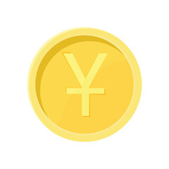 Obraz premium Yuan Coin Internet Currency Concept