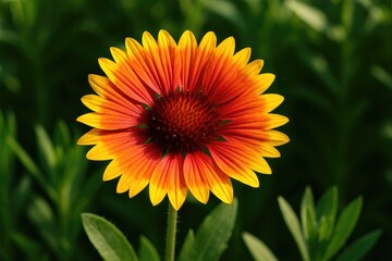 Obraz premium Blooming Gaillardia (Blanket Flower) in Full Flowering Stage