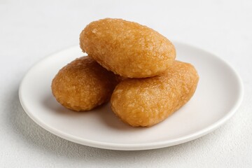 Traditional Central Javanese Sweet Rice Snack with Soft, Blurry Texture