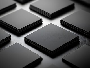 Elegant Black Business Card Mockup Design