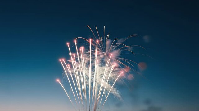 Fireworks display at night vibrant celebration in the dark sky
