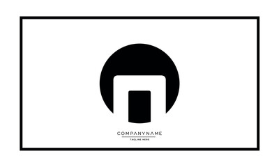 Alphabet letters N or NN logo monogram