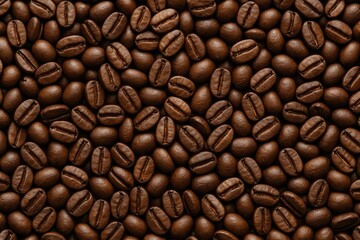 Obraz premium Coffee beans roasted texture as a background pattern