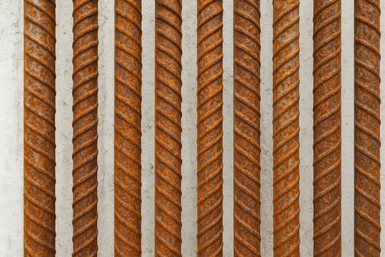 Corroded steel rebar in deserted structures