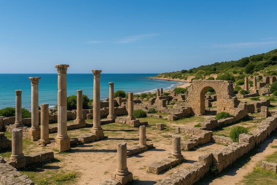 Ancient Roman Archaeological Site of Ruins