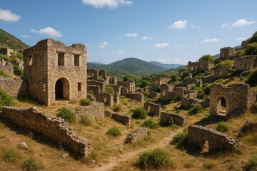 Fototapeta premium Ancient Village Remnants