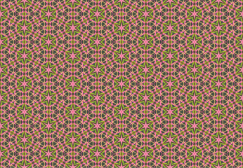 Seamless Luxury Texture Cloth Fashion Graphic Digital Tile Fabric Visual Template Endless Interior Decoration Symmetric Background Design Wallpaper Perspective Geometric Art Shape Textile Pattern.