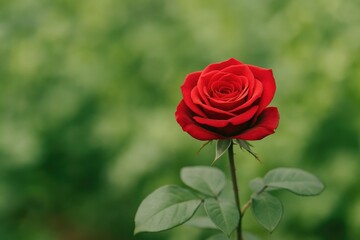 Garden's crimson bloom