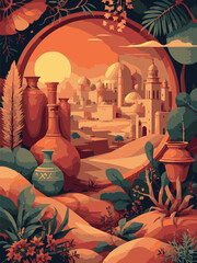 arabic style in the desert city
