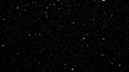 Obraz premium Falling Snow on Black Background