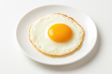 Healthy homemade fried egg for breakfast