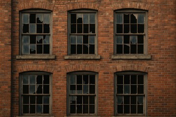 Detailed view of vintage window designs