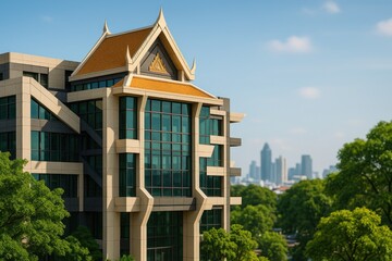 Detailed view of an urban structure in a bustling Asian metropolis