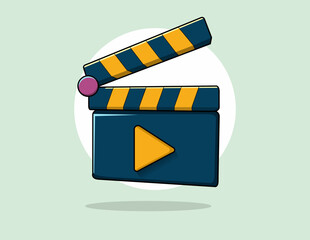 Movie Clapperboard Vector Icon