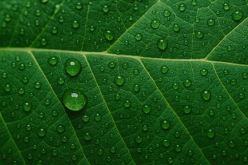 Detailed close-up of a leaf on a natural background