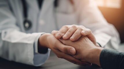 Doctor's Compassionate Hand - Healing Touch in Medical Care