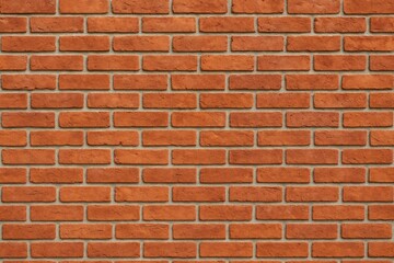 Fototapeta premium Background featuring a surface of red brick wall