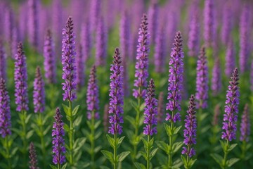 Blooming Salvia: A Stunning Display of Color