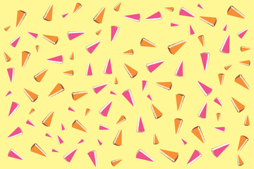 Cheesecake, cake, coffee, Latte, dessert flowing seamless background texture, New Year festival, celebration, gift, present box paper, backdrop, food and beverage background element