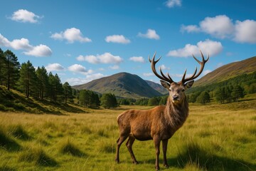 Obraz premium Scenic landscape in the Scottish Highlands