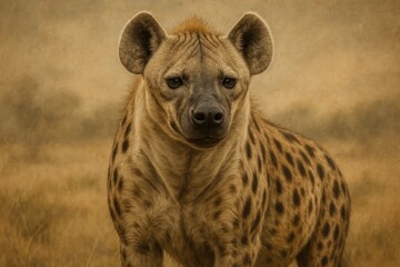 Obraz premium The Laughing Hyena: A Dominant Predator and Scavenger in Africa