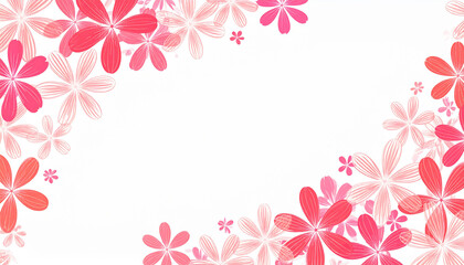 Obraz premium Luxurious wallpaper. Banner with flowers. Watercolor pink, blue, lilac spots on a white background. Shiny flowers and twigs. Copy space for text
