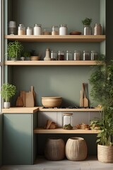 interior of a kitchen