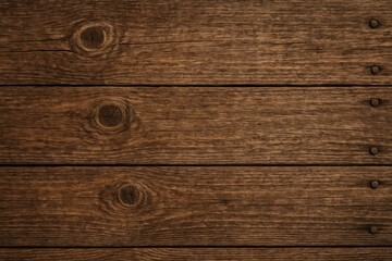 Obraz premium Aged timber surface featuring natural knots and weathered nails on a rustic wooden backdrop