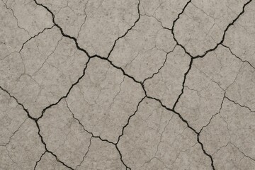 Fototapeta premium Damaged concrete surface on the floor